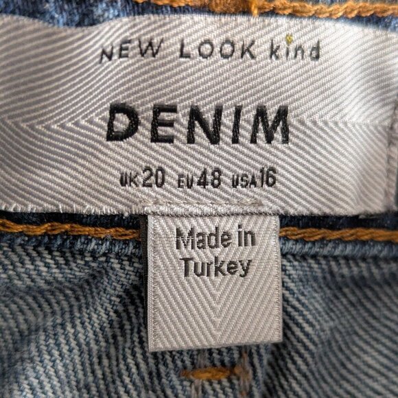 New Look Mid Blue Denim Split Hem Maxi Skirt - Picture 10 of 11